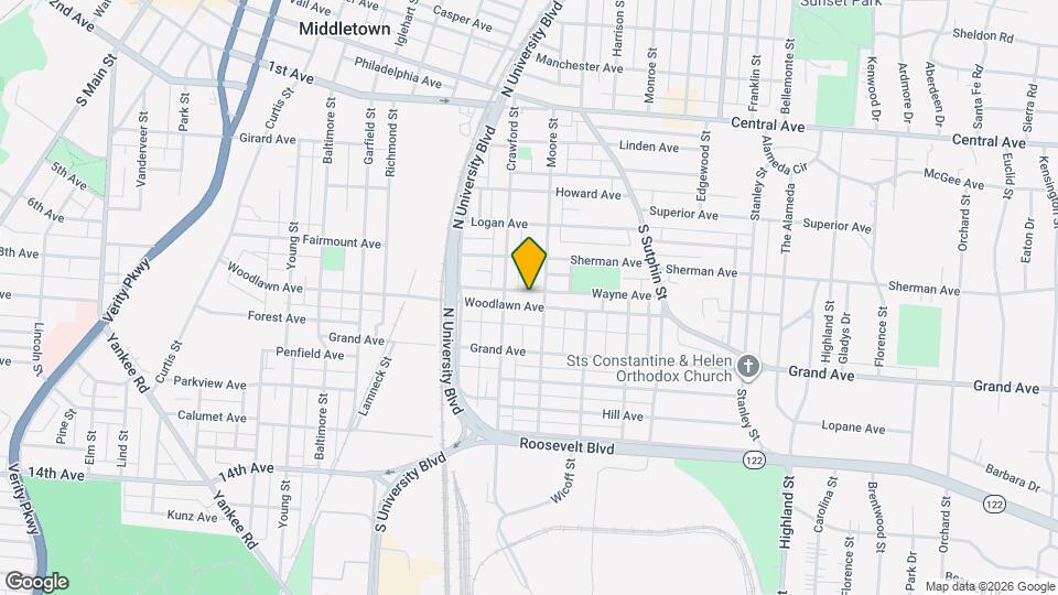 1915 Woodlawn Ave Map and Location Details