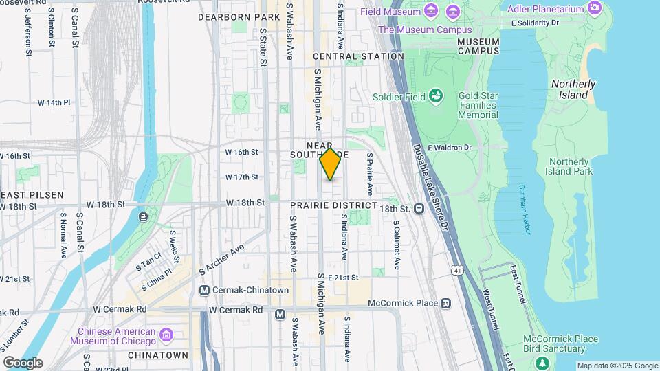 1717 S Michigan Ave Mapa y Detalles de la Ubicación