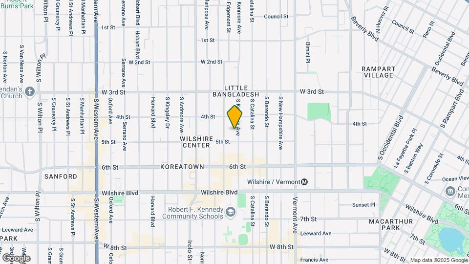 435 S Kenmore Ave Mapa y Detalles de la Ubicación