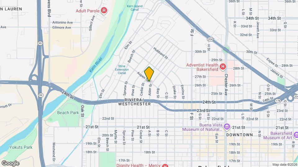 2453 Alder St Map and Location Details