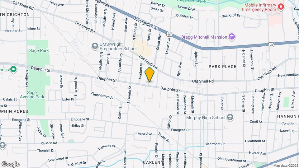 2408 Dauphin St Map and Location Details