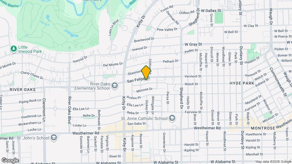 2318 Welch St Map and Location Details