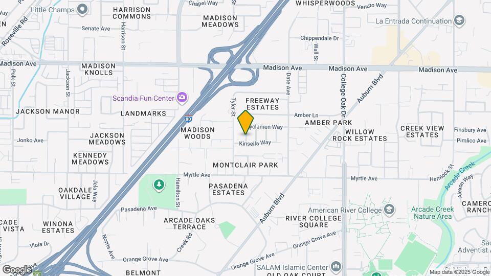 4503 Cyclamen Way Map and Location Details