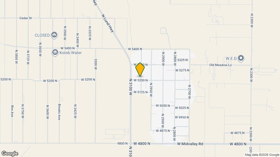 5211 N 3000 W Map and Location Details