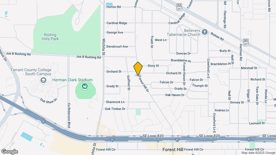 6112 Forest Hill Dr Map and Location Details