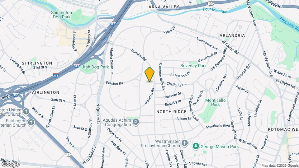3372 Gunston Rd Map and Location Details