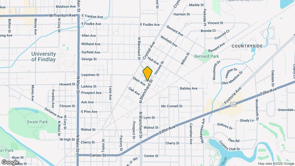 900 N Blanchard St Map and Location Details
