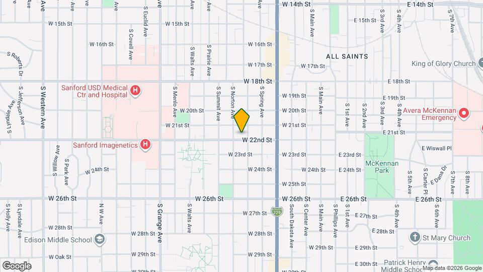 712 W 22nd St Map and Location Details