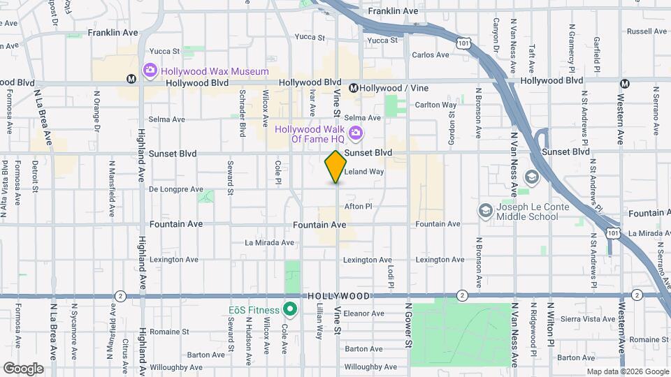 1409 N De Longpre Ave Map and Location Details