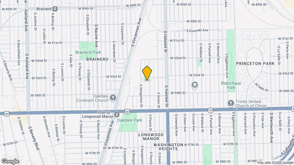 9312 S Peoria St Map and Location Details