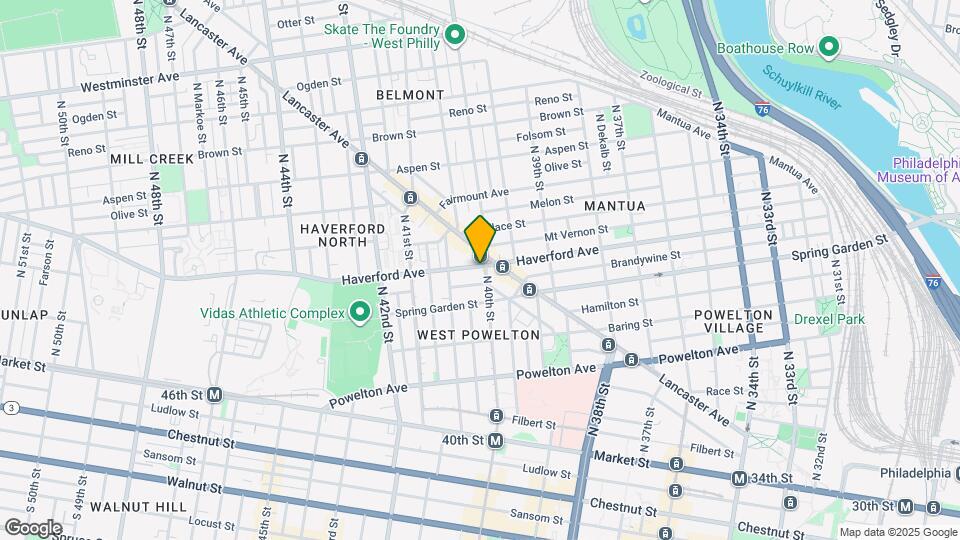 4004 Haverford Ave Map and Location Details