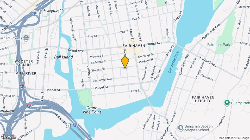 156 Poplar St Map and Location Details