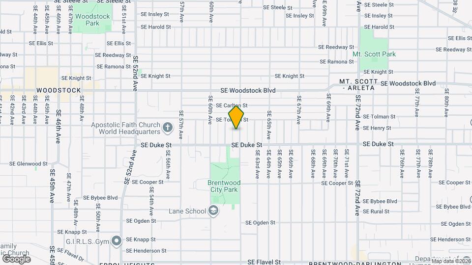 6341 SE 62nd Ave Map and Location Details