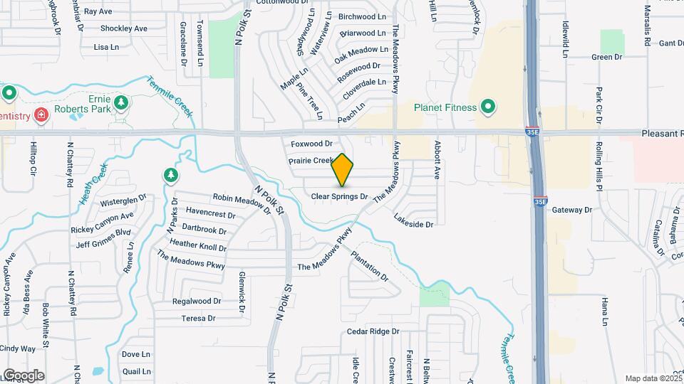 945 Clear Springs Dr Map and Location Details
