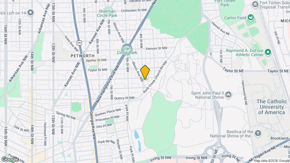 3921 Illinois Ave NW Map and Location Details
