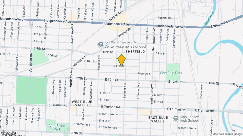 6011 E 11th St Map and Location Details