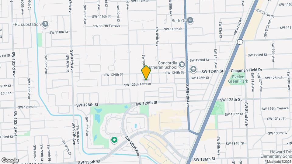 8965 SW 125th Terrace Map and Location Details