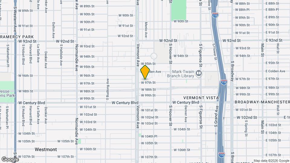 833 W 97th St Map and Location Details