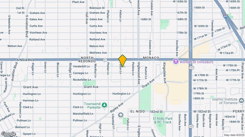 2602 Vanderbilt Ln Mapa y Detalles de la Ubicación