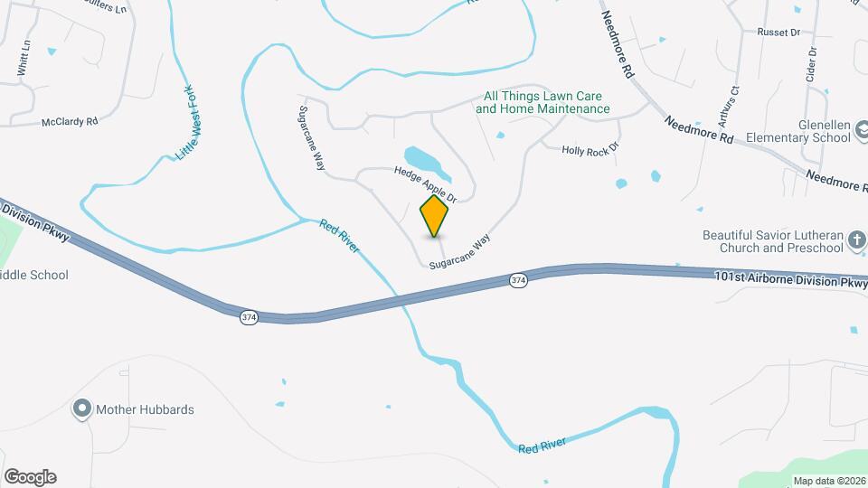 2621 Green Briar Dr Map and Location Details