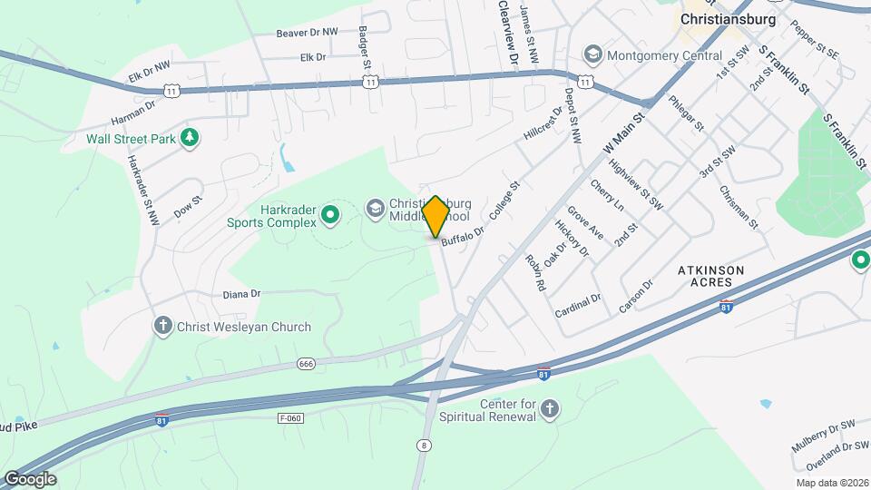 1110 Buffalo Dr Map and Location Details