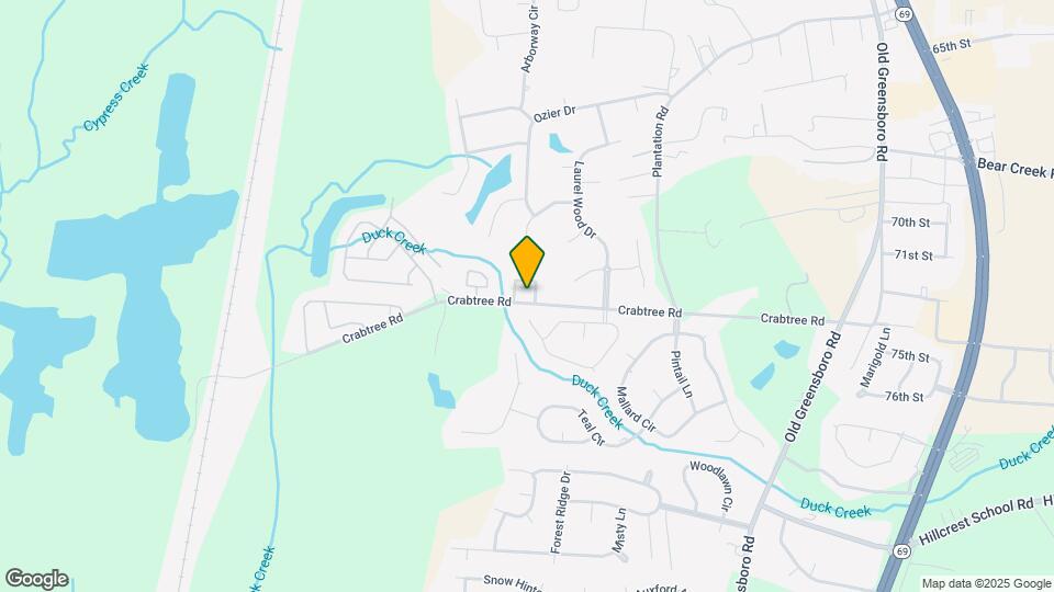 1700 Crabtree Cir Map and Location Details