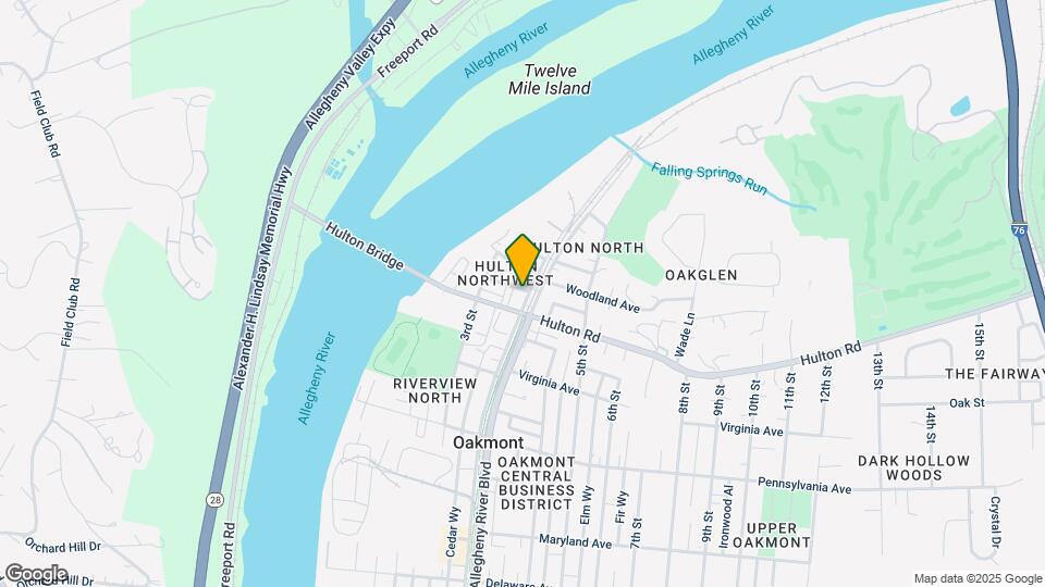 909 Allegheny Ave Mapa y Detalles de la Ubicación