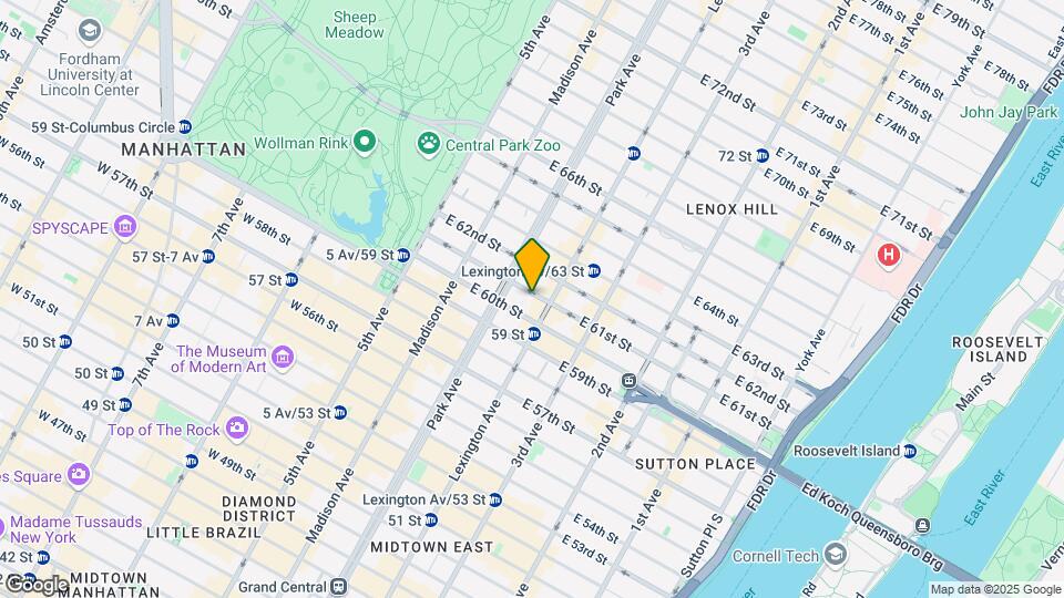 124 E 61st St Map and Location Details