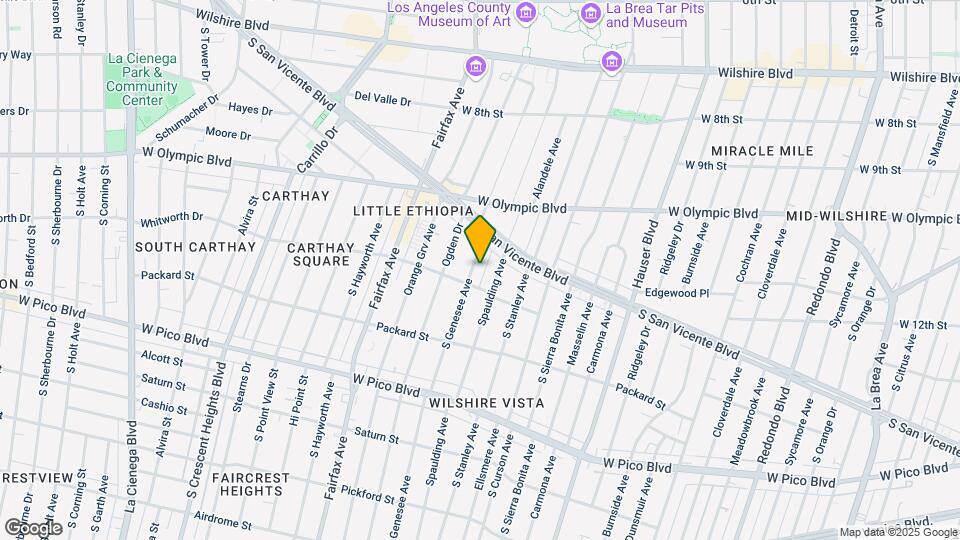 1074 S Genesee Ave Map and Location Details