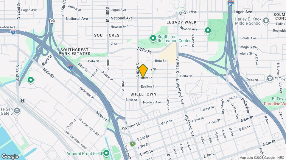 4029 Delta St Map and Location Details