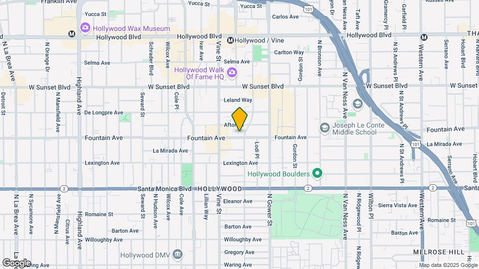 6211 Fountain Ave Map and Location Details