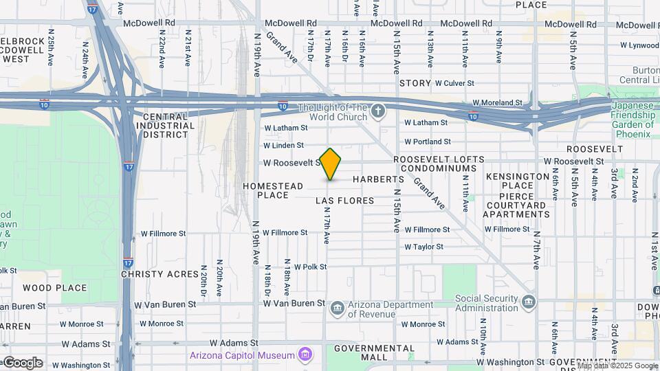 1647 W Garfield St Map and Location Details