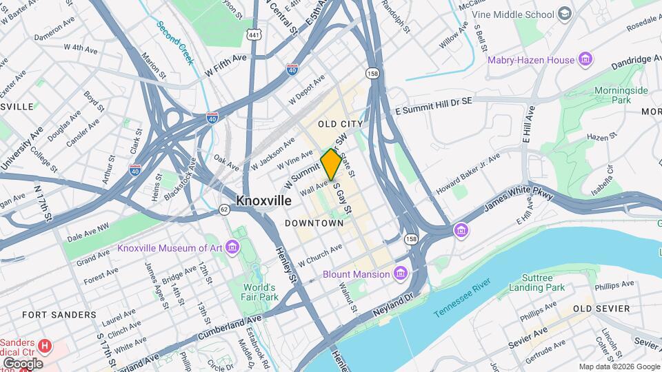 403 S Gay St Map and Location Details