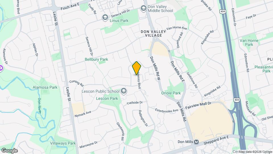 210 Shaughnessy Blvd Map and Location Details