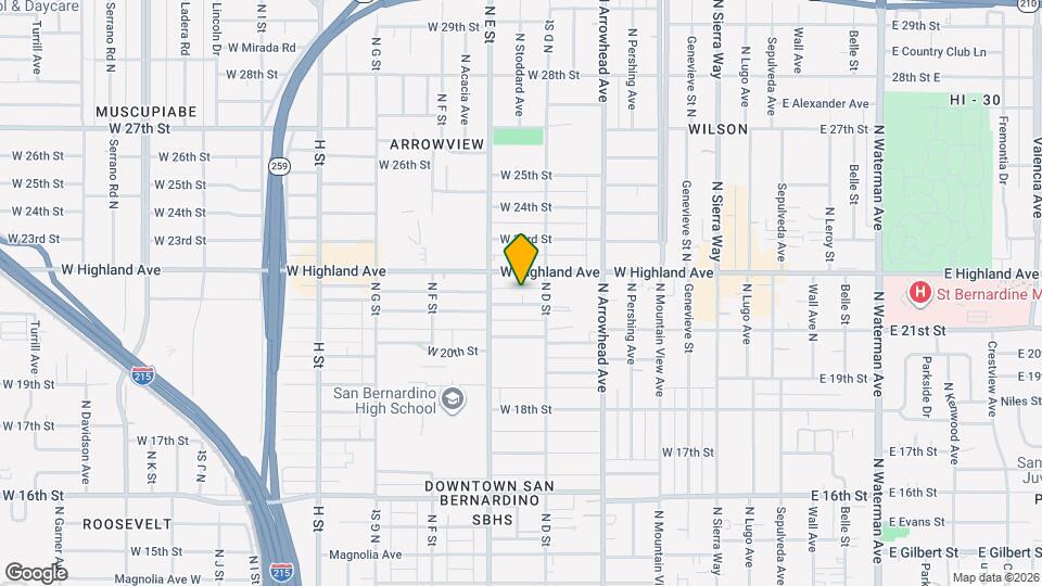 446 W 21st St Map and Location Details