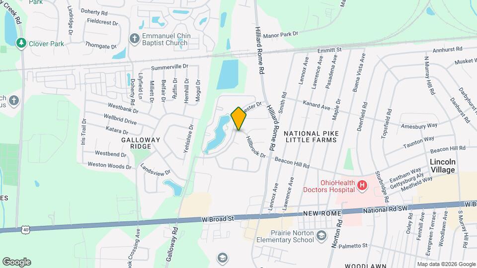 5567 Hillbrook Dr Map and Location Details