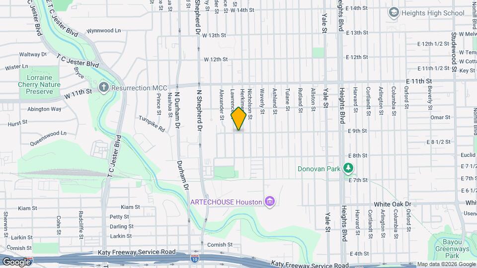 910 W 9th St Map and Location Details