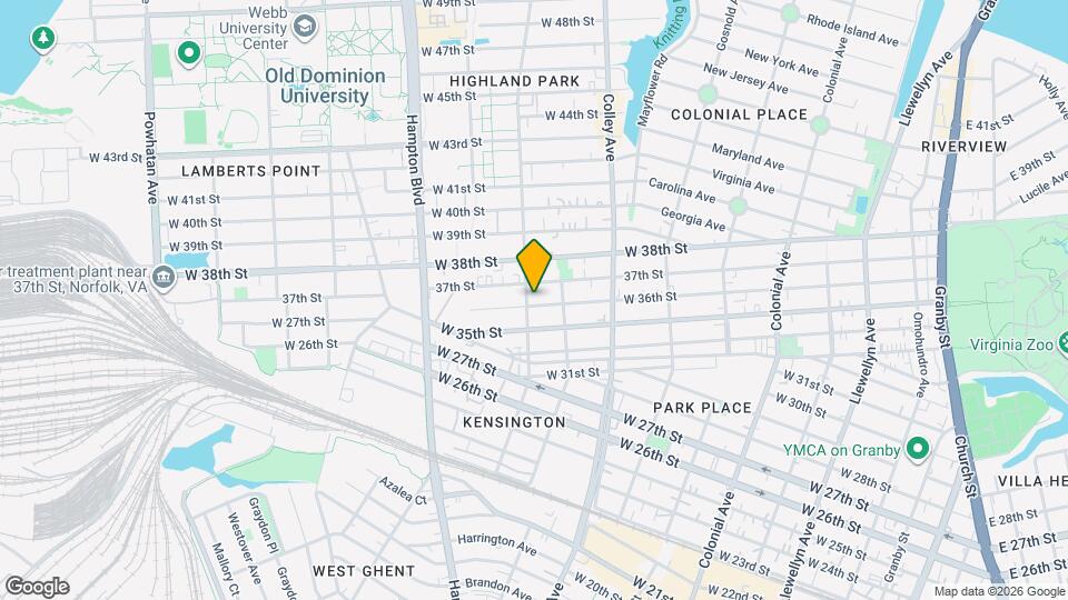 868 W 36th St Map and Location Details