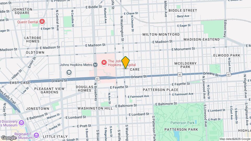429 N Washington St Map and Location Details
