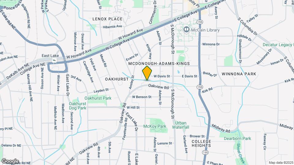 545 Oakview Rd Map and Location Details