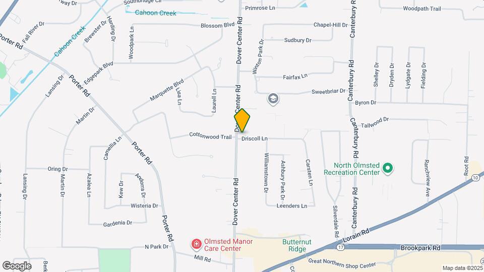 4351 Dover Center Rd, Unit North Mapa y Detalles de la Ubicación