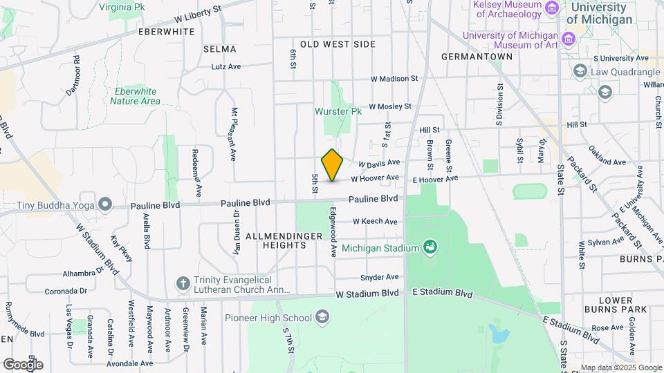 605 W Hoover Ave Map and Location Details