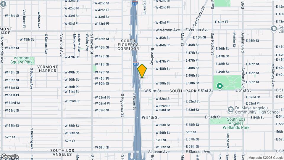 4920 S Grand Ave Map and Location Details