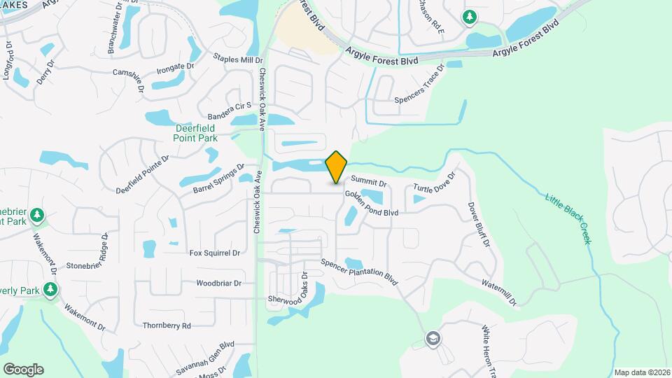 3020 Golden Pond Blvd Map and Location Details