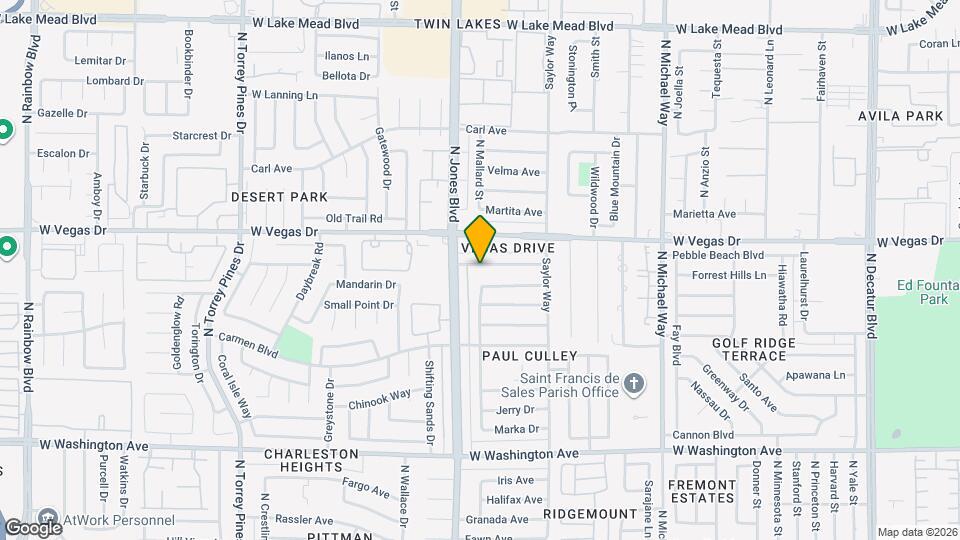 5925 Pebble Beach Blvd Map and Location Details