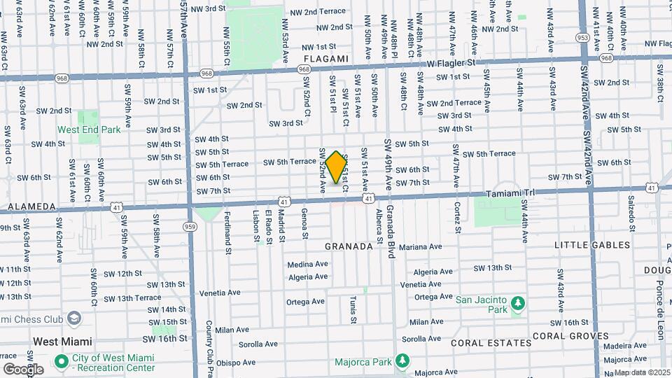 5170 SW 7th St Map and Location Details