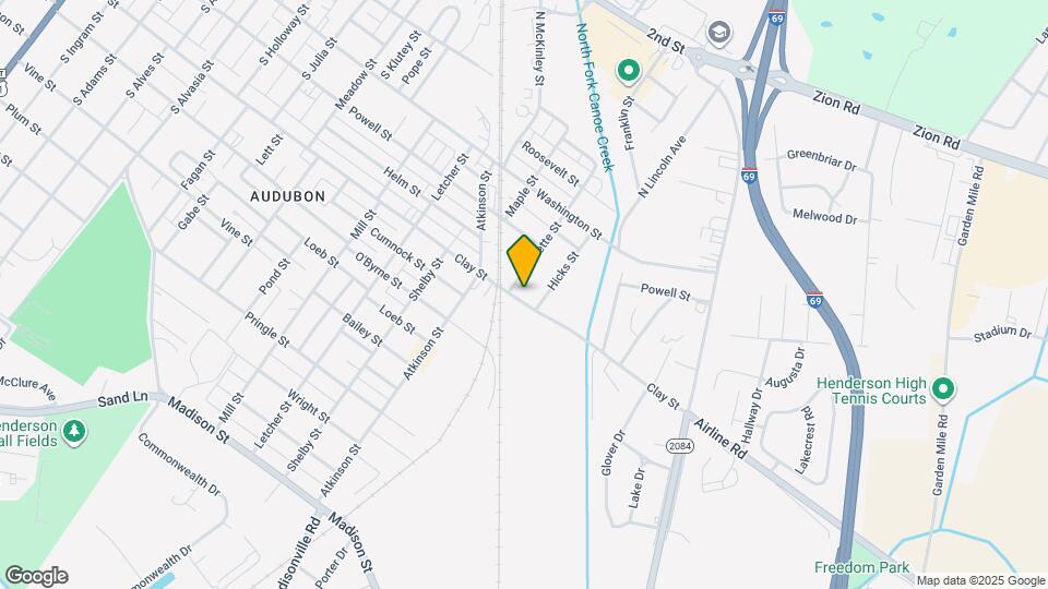 1709 Clay St Map and Location Details