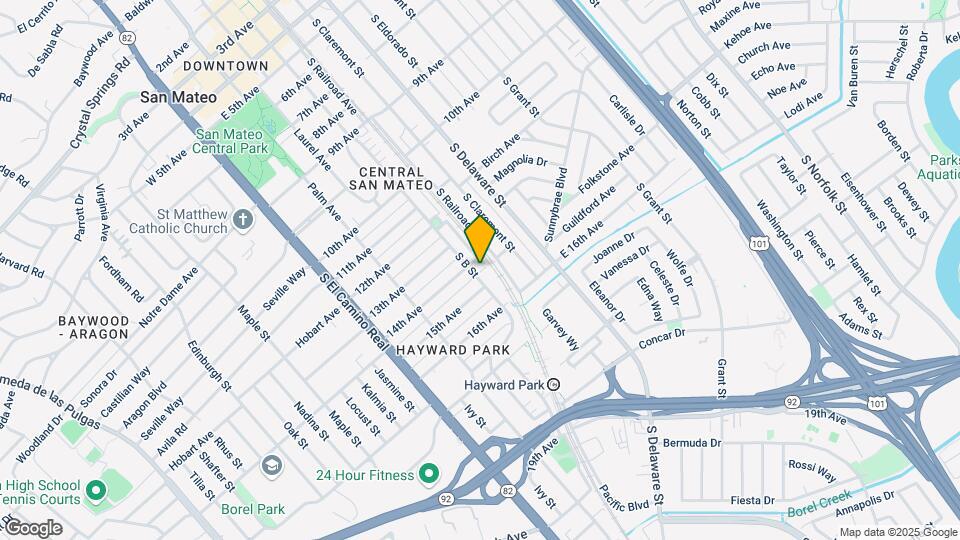 1411 S B St Map and Location Details