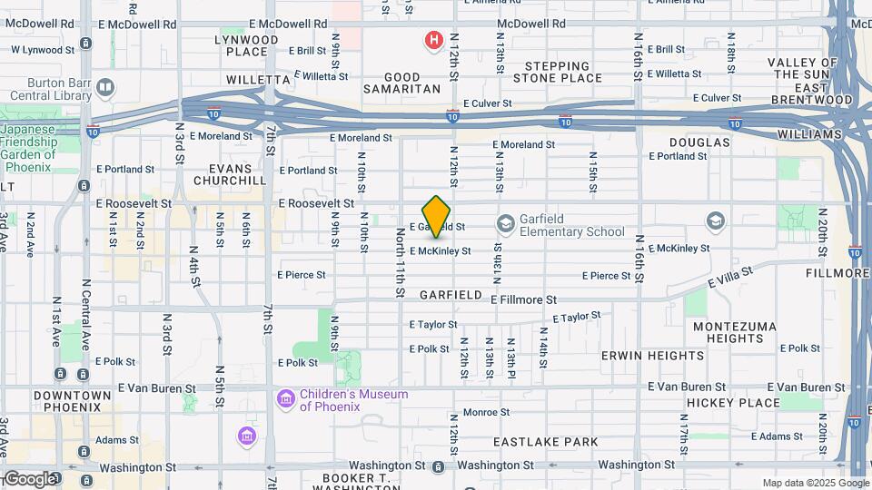 1138 E McKinley St Map and Location Details