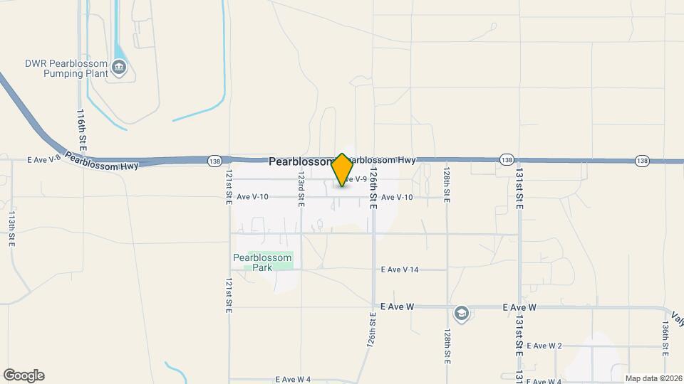 12509 E Ave V-10 Mapa y Detalles de la Ubicación